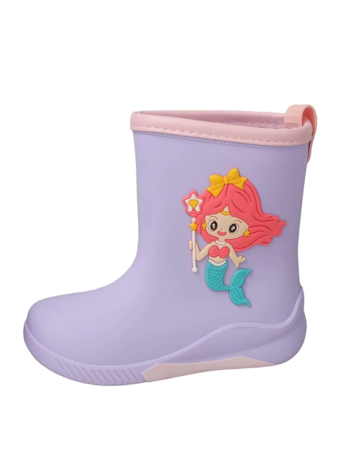 Adorable Purple Mermaid Rain Boots For Girls