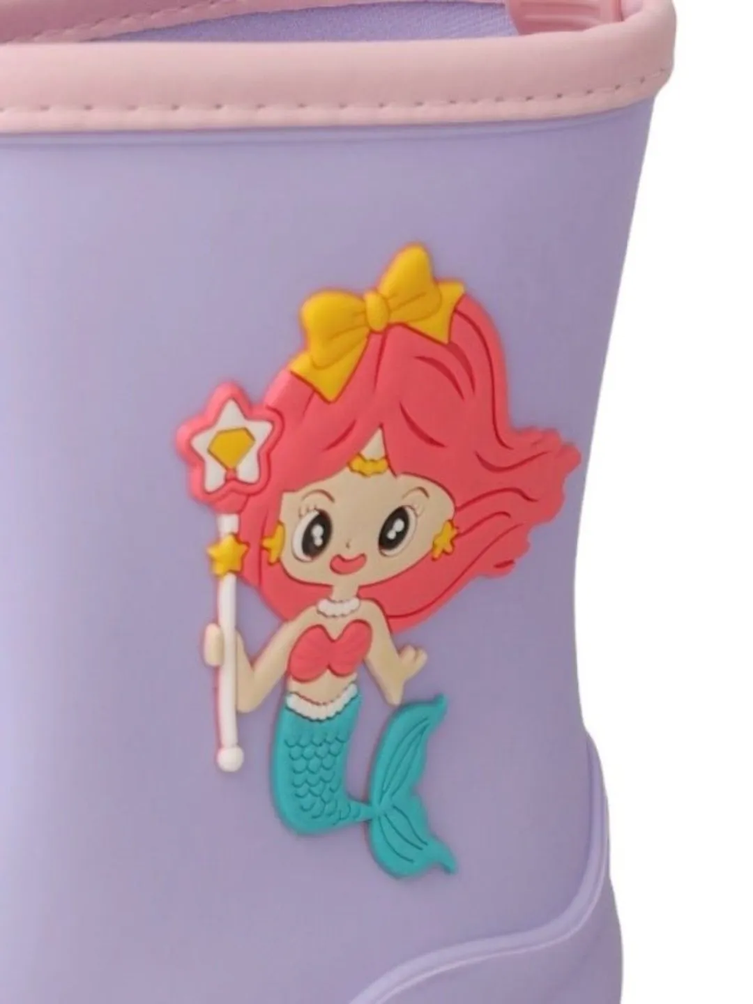 Adorable Purple Mermaid Rain Boots For Girls
