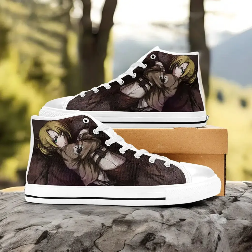 Attack on Titan Annie Leonhart Shoes High Tops Sneakers for Kids and Adults