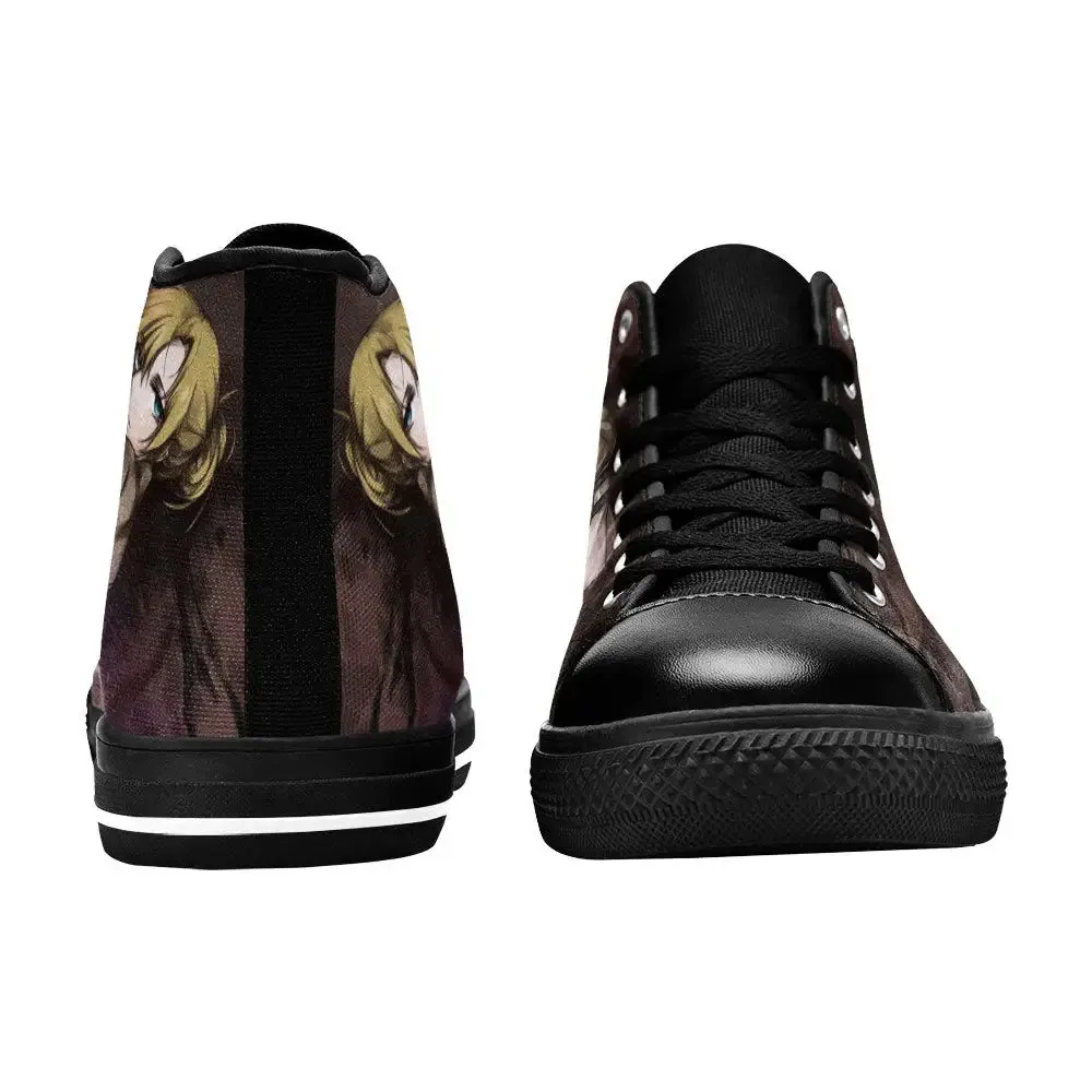 Attack on Titan Annie Leonhart Shoes High Tops Sneakers for Kids and Adults