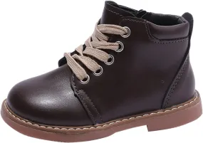 Autumn and Winter Children Boots Boys and Girls Ankle Boots Non Slip Side Zipper High Top Umbrella for Girls Boot Set
