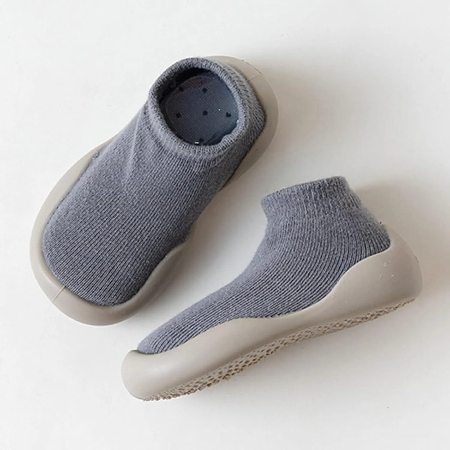 Baby Shoes Boys Girls First Walking Shoes Non Slip Toddler Slip On Sneakers Infant Knit Sock Shoes Floor Shoes