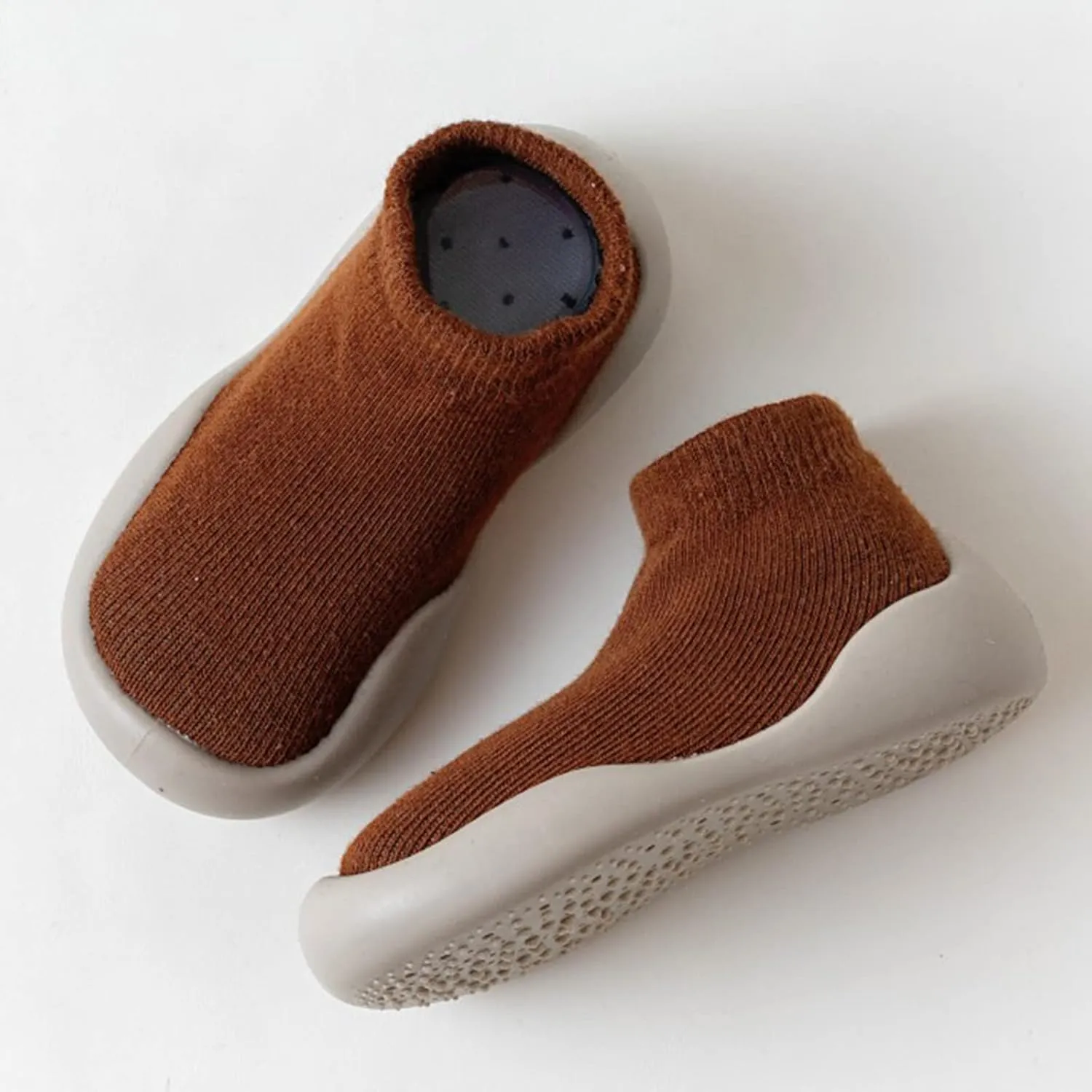 Baby Shoes Boys Girls First Walking Shoes Non Slip Toddler Slip On Sneakers Infant Knit Sock Shoes Floor Shoes