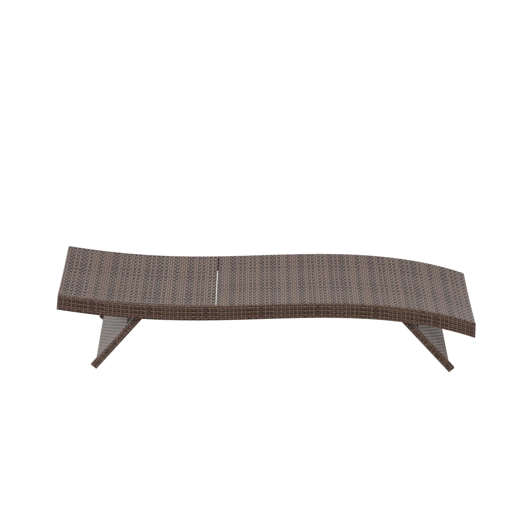 Bahama Brown Wicker Rattan Outdoor Chaise Lounge Chairs (Set of 2)