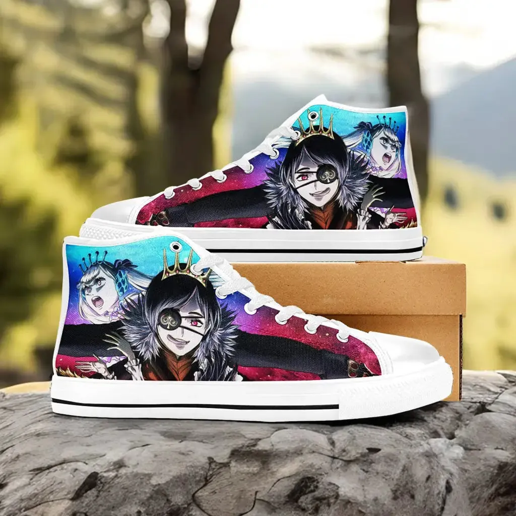 Black Clover Vanica Zogratis Noelle Shoes High Tops Sneakers for Kids and Adults