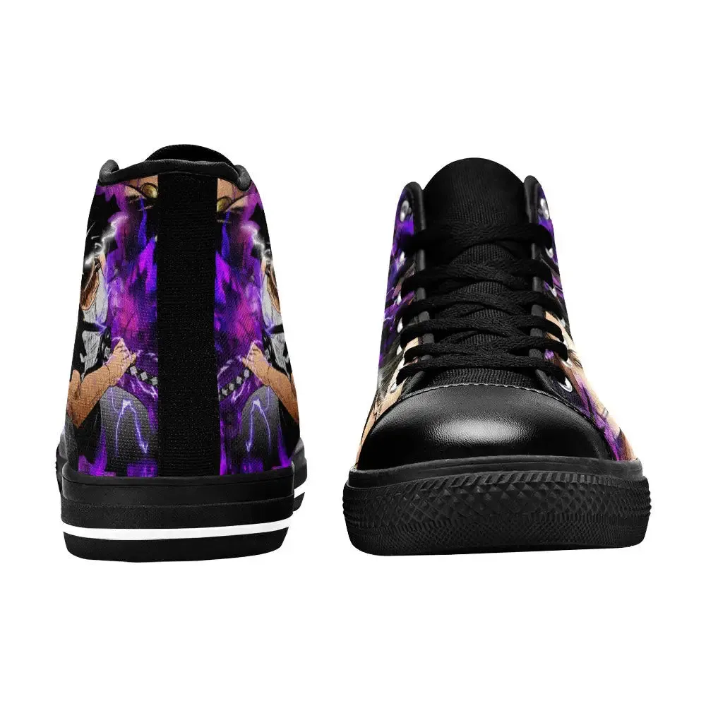 Black Clover Yami Sukehiro Shoes High Tops Sneakers for Kids and Adults