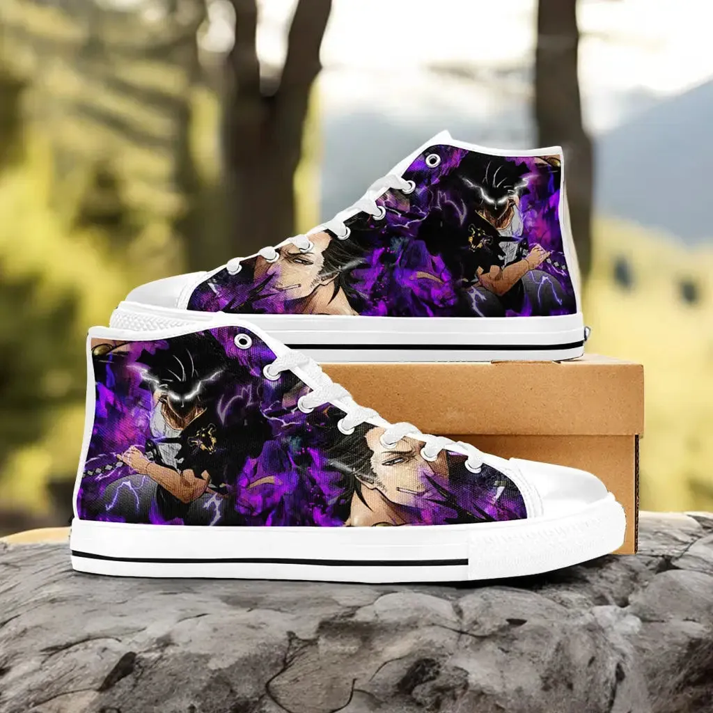 Black Clover Yami Sukehiro Shoes High Tops Sneakers for Kids and Adults