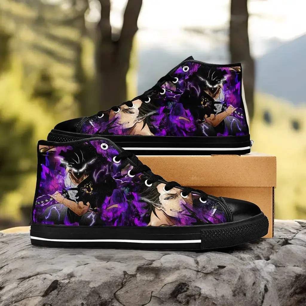 Black Clover Yami Sukehiro Shoes High Tops Sneakers for Kids and Adults
