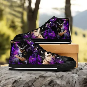 Black Clover Yami Sukehiro Shoes High Tops Sneakers for Kids and Adults