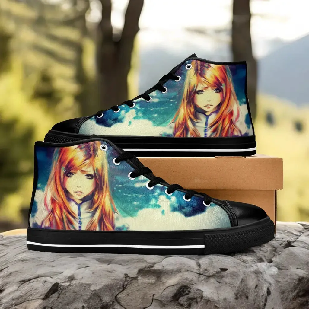 Bleach Orihime Inoue Shoes High Top Sneakers for Kids and Adults