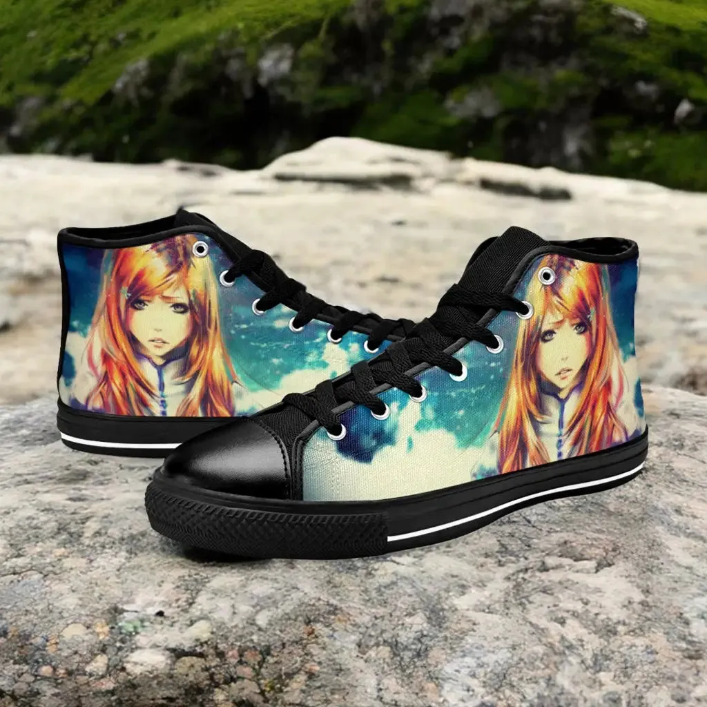 Bleach Orihime Inoue Shoes High Top Sneakers for Kids and Adults