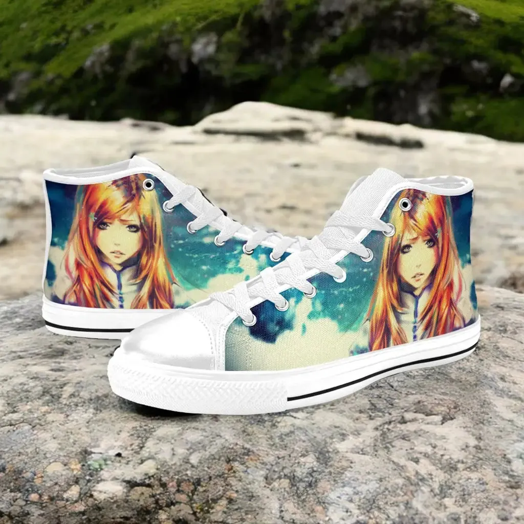 Bleach Orihime Inoue Shoes High Top Sneakers for Kids and Adults