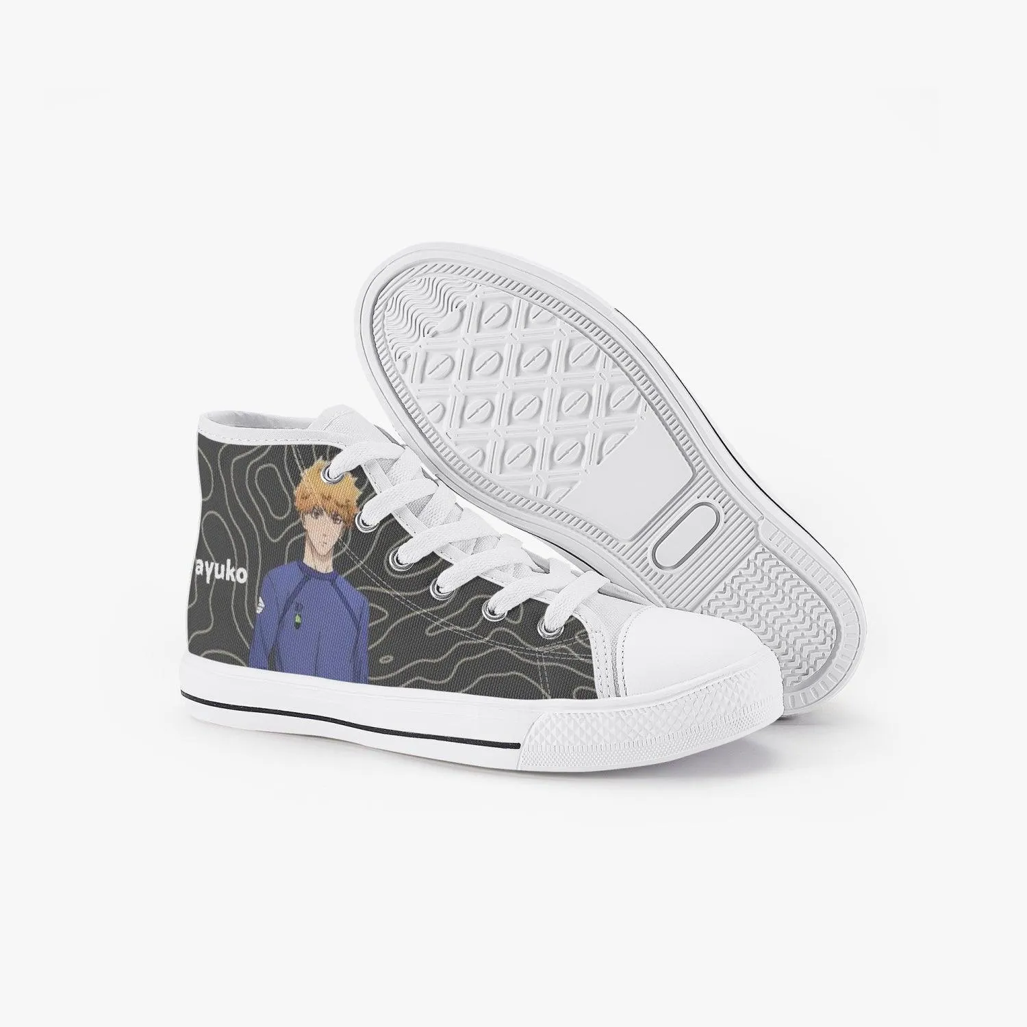 Blue Lock Rensuke Kunigami Kids A-Star High Anime Shoes