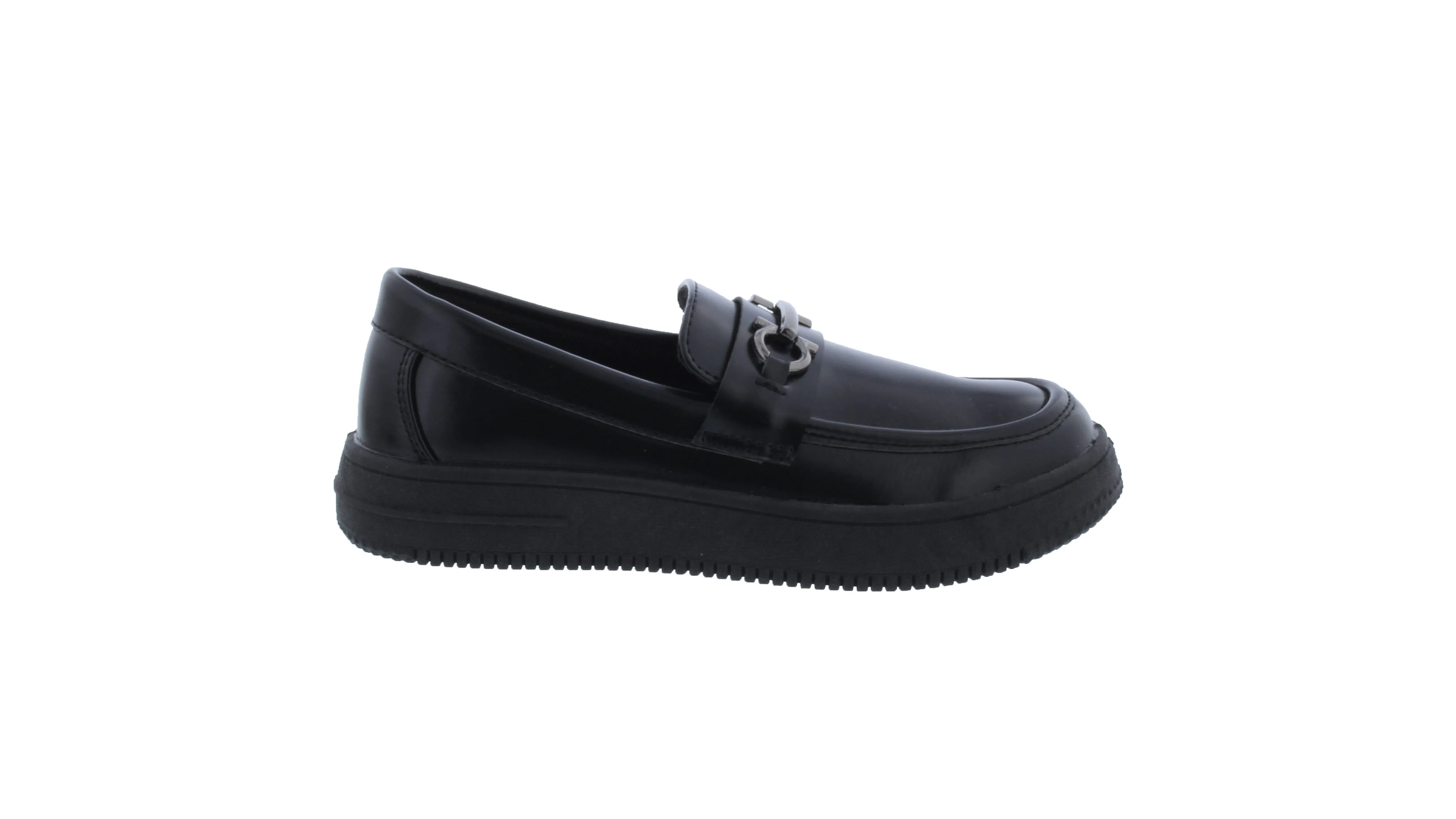Boys Faux Leather Slip On Loafer