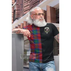 Byres (Byses) Tartan Cotton T-shirt with Family Crest and Half Of Me Style
