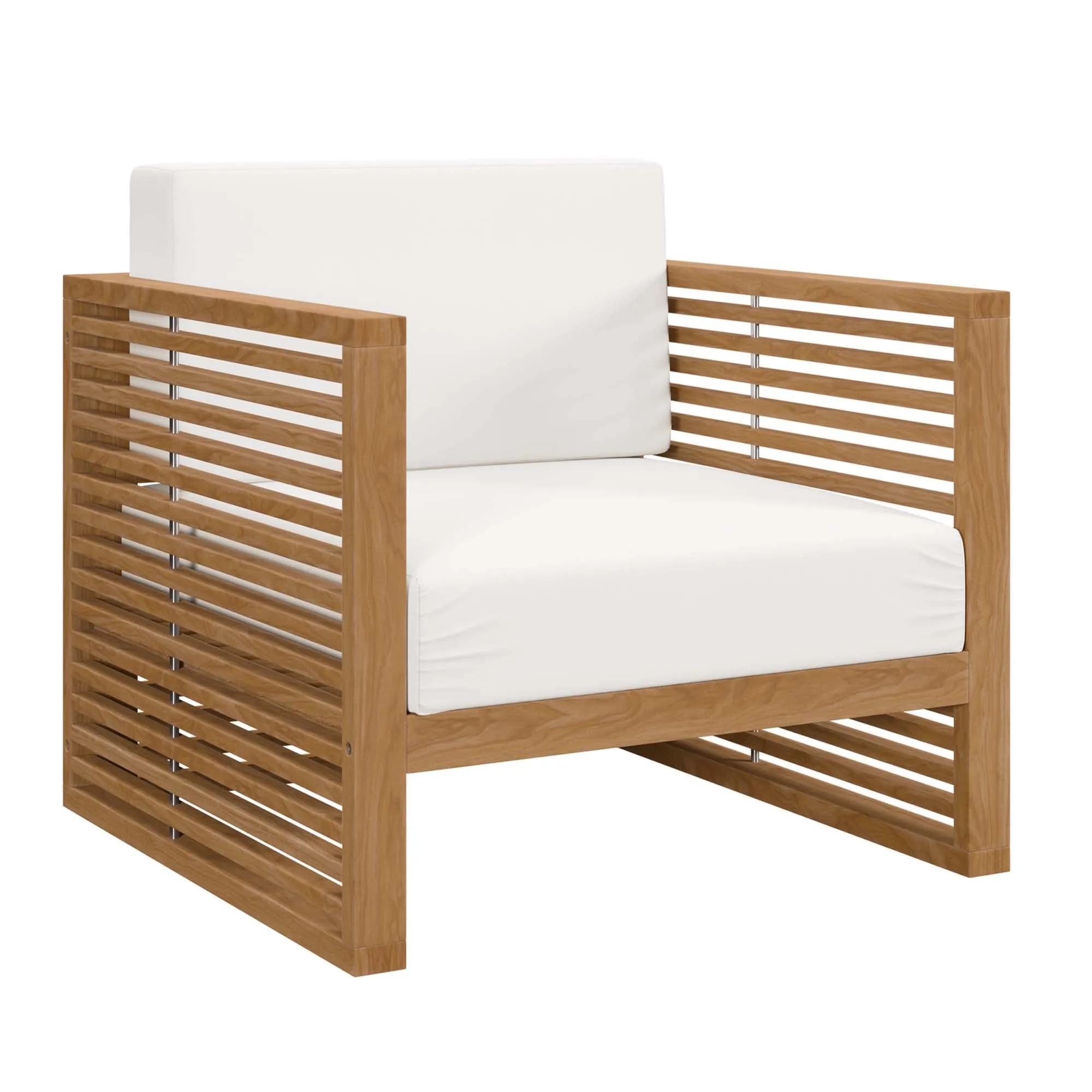 Carlsbad 3-Piece Teak Wood Outdoor Patio Outdoor Patio Set by Modway
