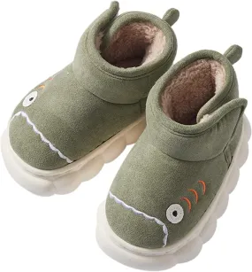 Children Snow Boots for Boys and Girls Cute Plush Girls Boots Wide Width Girls Flat Ankle Boots