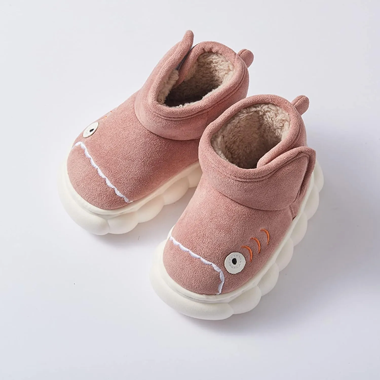 Children Snow Boots for Boys and Girls Cute Plush Girls Boots Wide Width Girls Flat Ankle Boots