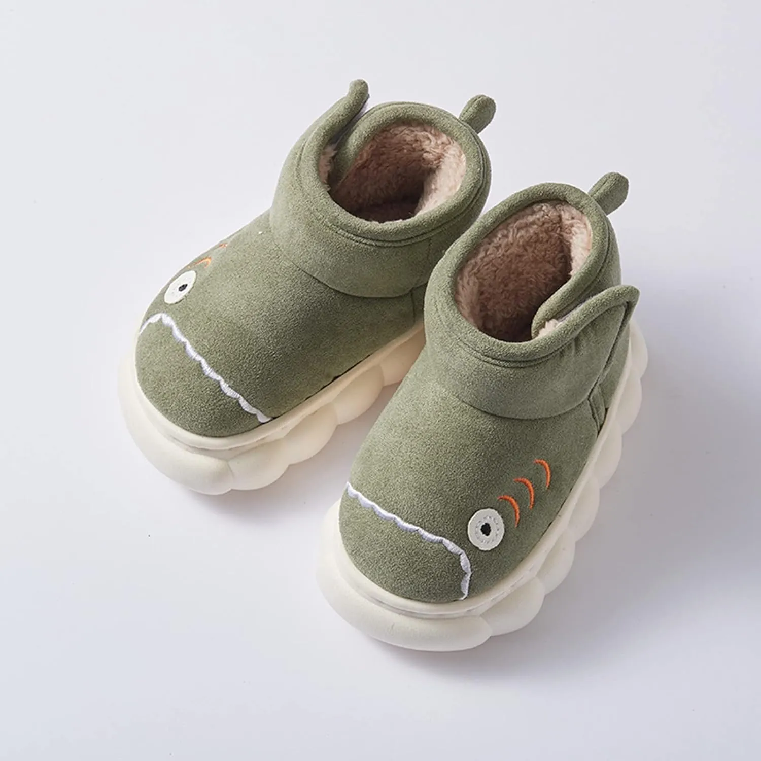 Children Snow Boots for Boys and Girls Cute Plush Girls Boots Wide Width Girls Flat Ankle Boots