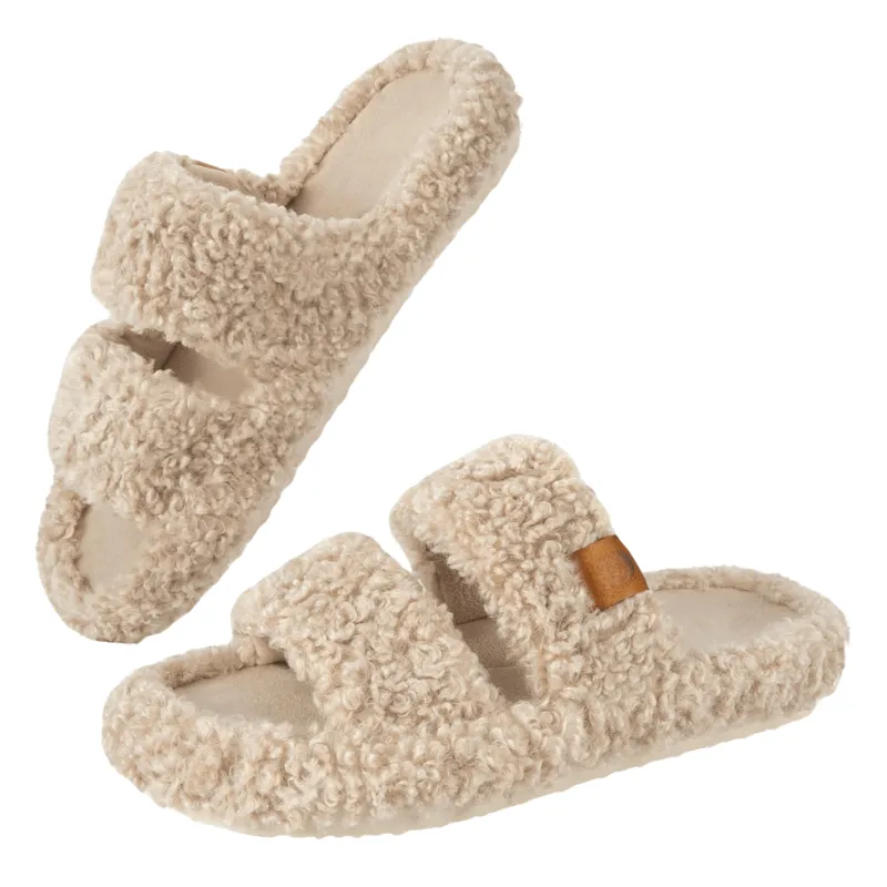 Classic Fuzzy Open Slippers – Cozy Comfort for Everyday Wear