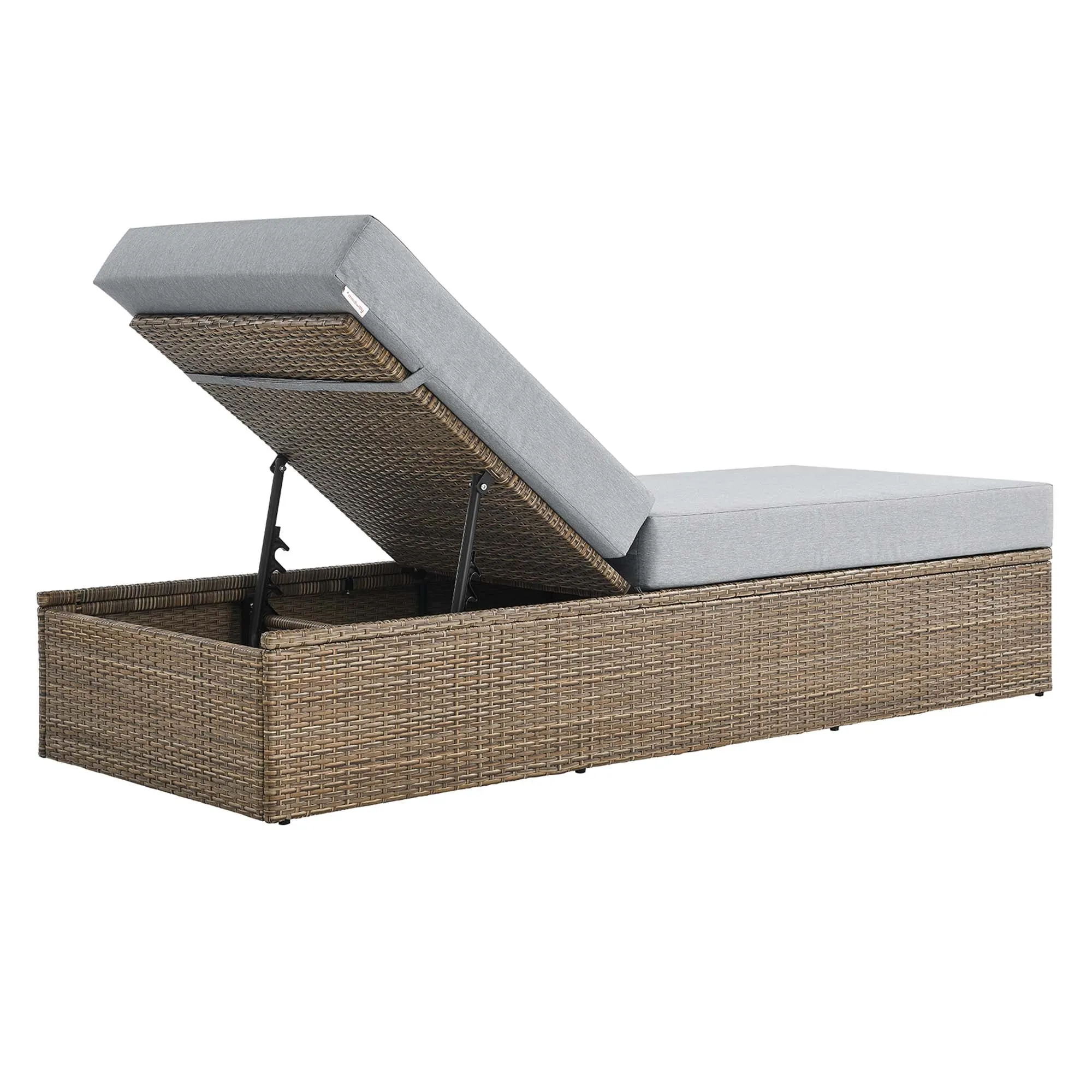 Convene Outdoor Patio Outdoor Patio Chaise Lounge Chair by Modway
