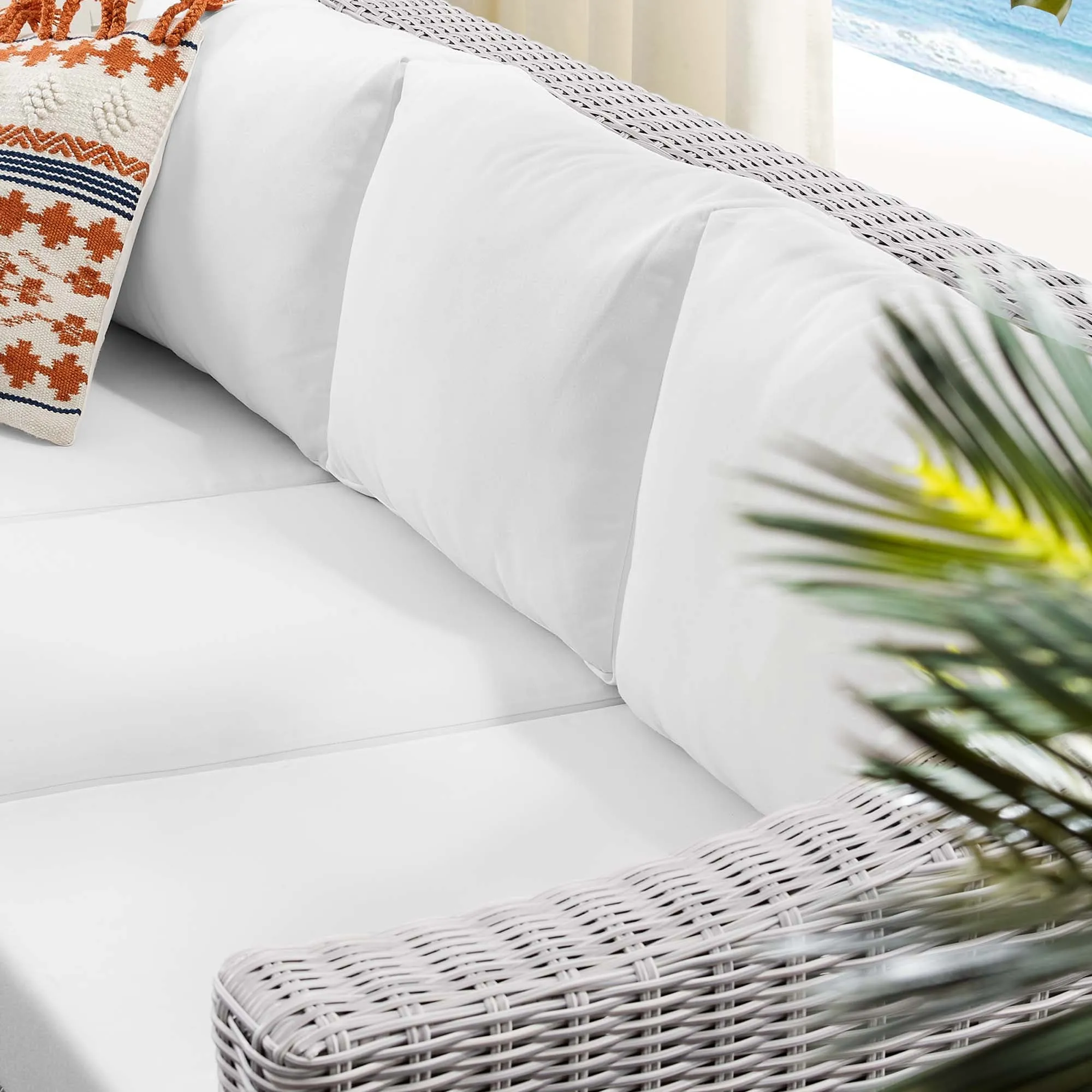 Conway Sunbrella® Outdoor Patio Wicker Rattan Sofa by Modway