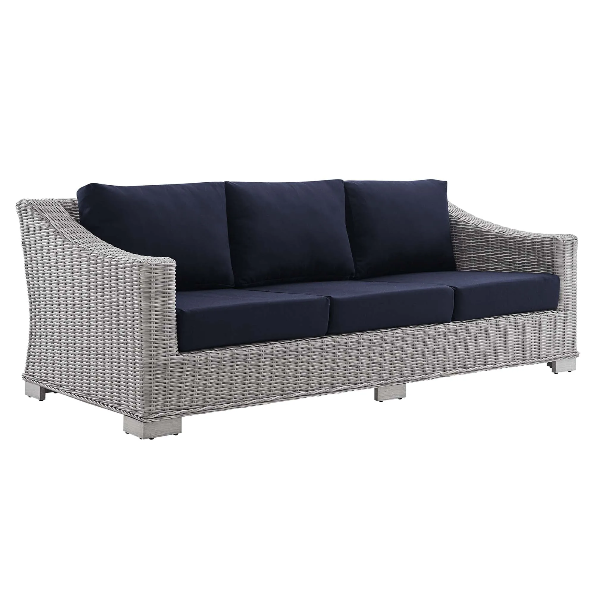 Conway Sunbrella® Outdoor Patio Wicker Rattan Sofa by Modway