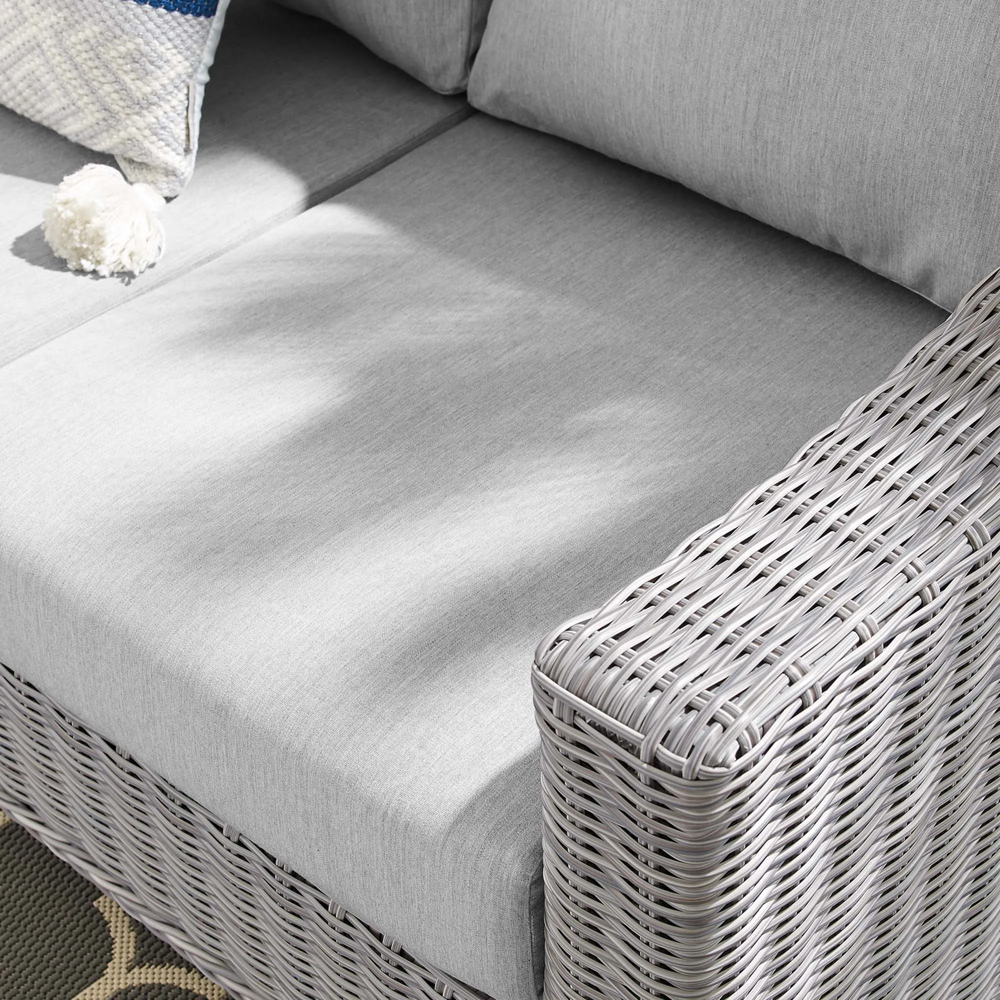 Conway Sunbrella® Outdoor Patio Wicker Rattan Sofa by Modway