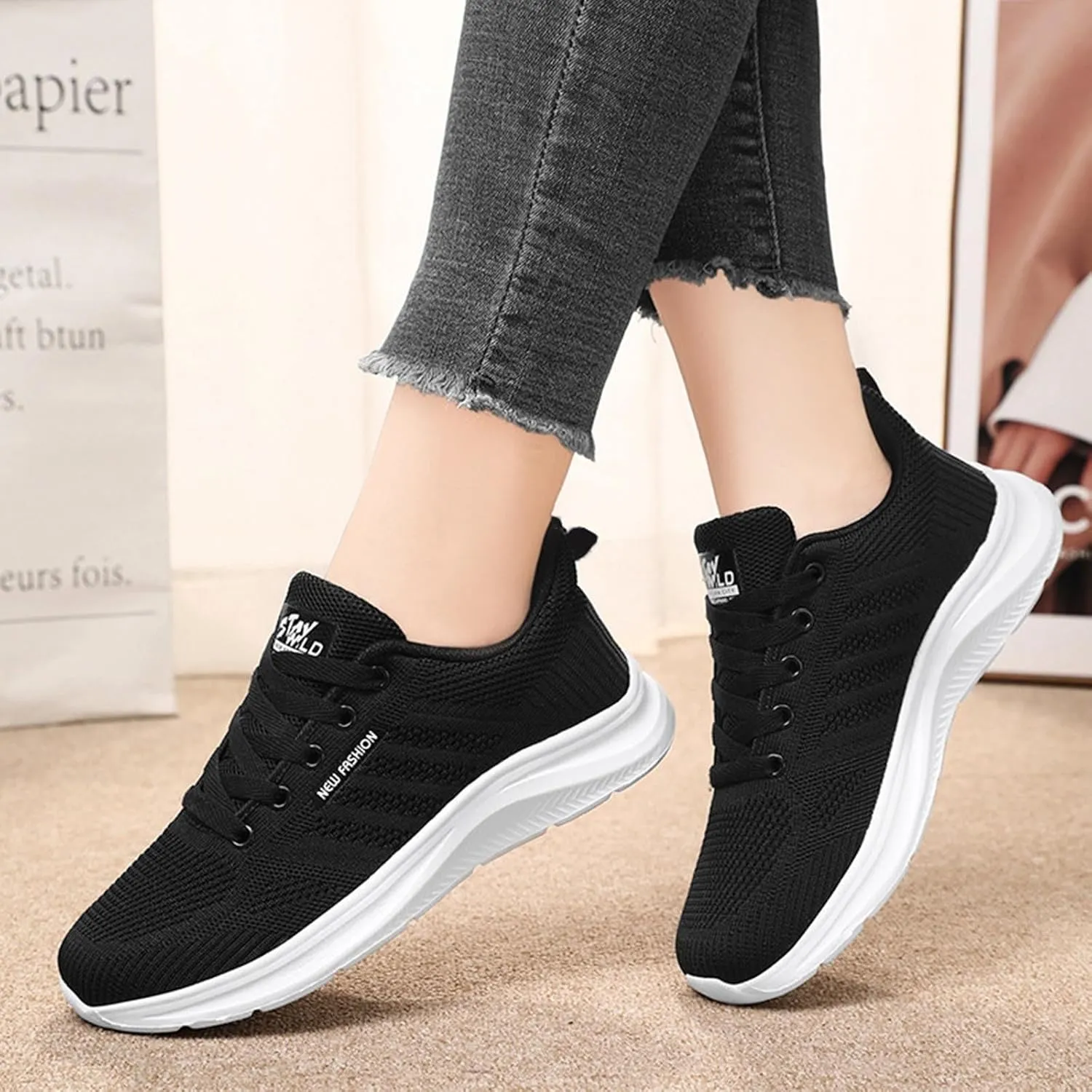 Couples Spring and Summer Fashion Casual Comfortable Sneakers for Men and Women Non Slip Sneaker Skates for Women