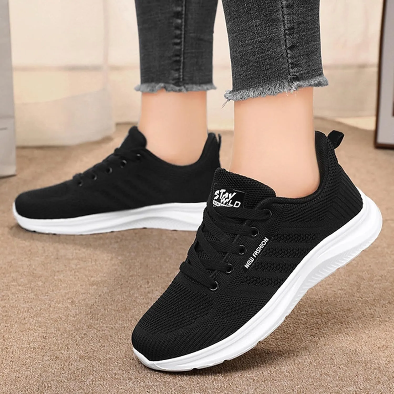 Couples Spring and Summer Fashion Casual Comfortable Sneakers for Men and Women Non Slip Sneaker Skates for Women