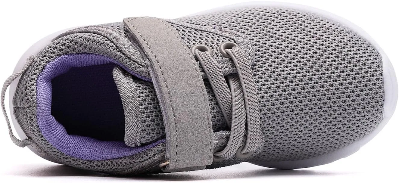 DADAWEN Toddler/Little Kid Boys Girls Lightweight Breathable Sneakers Strap Athletic Tennis Shoes for Running Walking