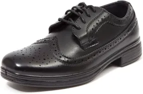Deer Stags Boy's Ace Formal Dress Shoes Wingtip Brogue Oxford for Church, School Uniform, Graduation/Luggage