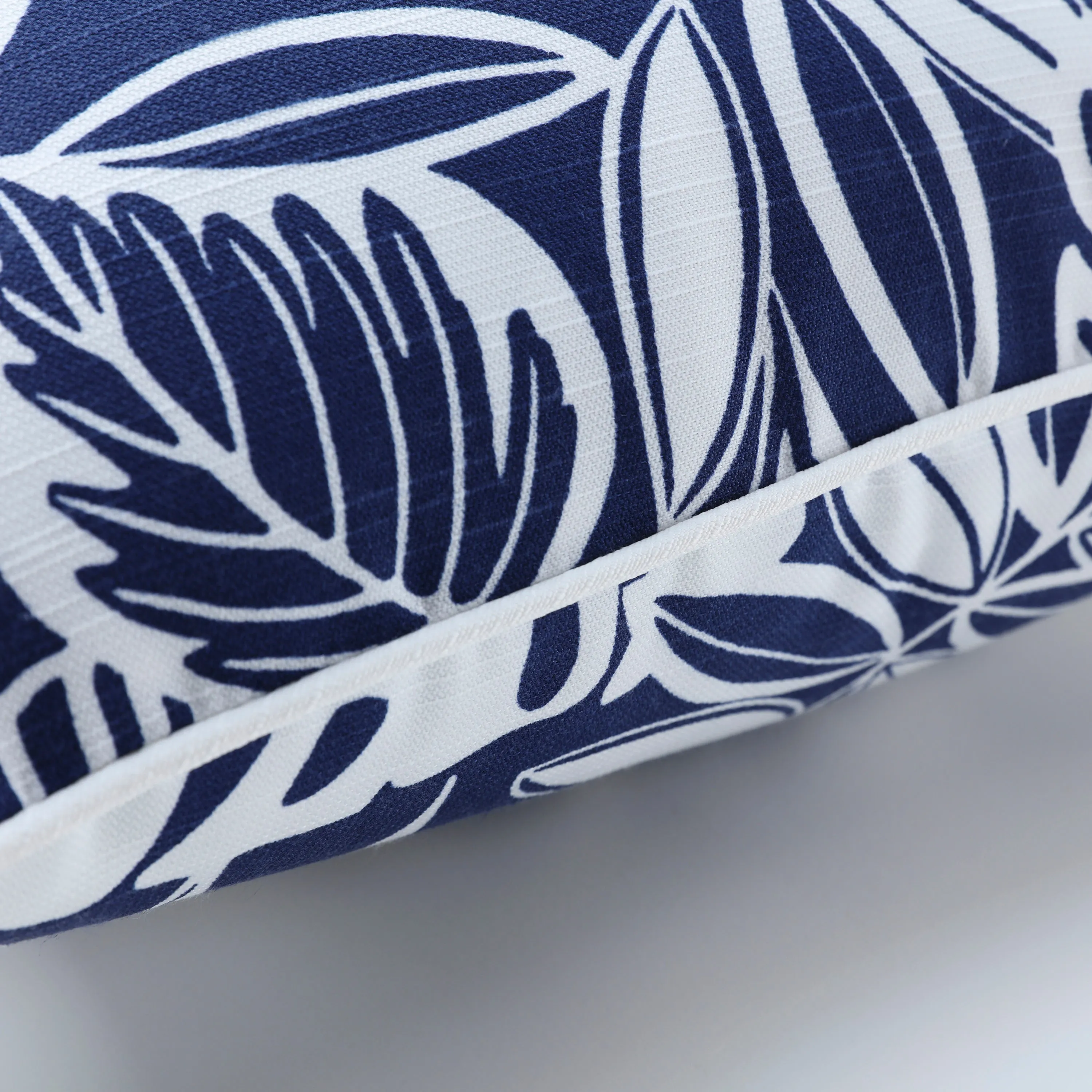 Delray Navy Over-Sized Rectangular Throw Pillow (Set Of 2)