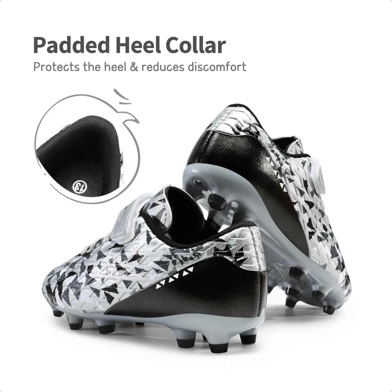 DREAM PAIRS Boys Girls Soccer Cleats Kids Football Shoes for Little/Big Kid SDSO2307K