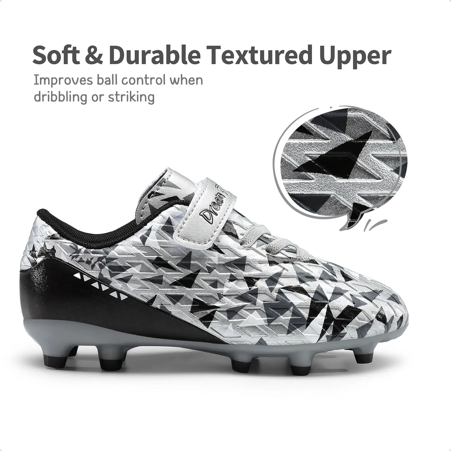 DREAM PAIRS Boys Girls Soccer Cleats Kids Football Shoes for Little/Big Kid SDSO2307K