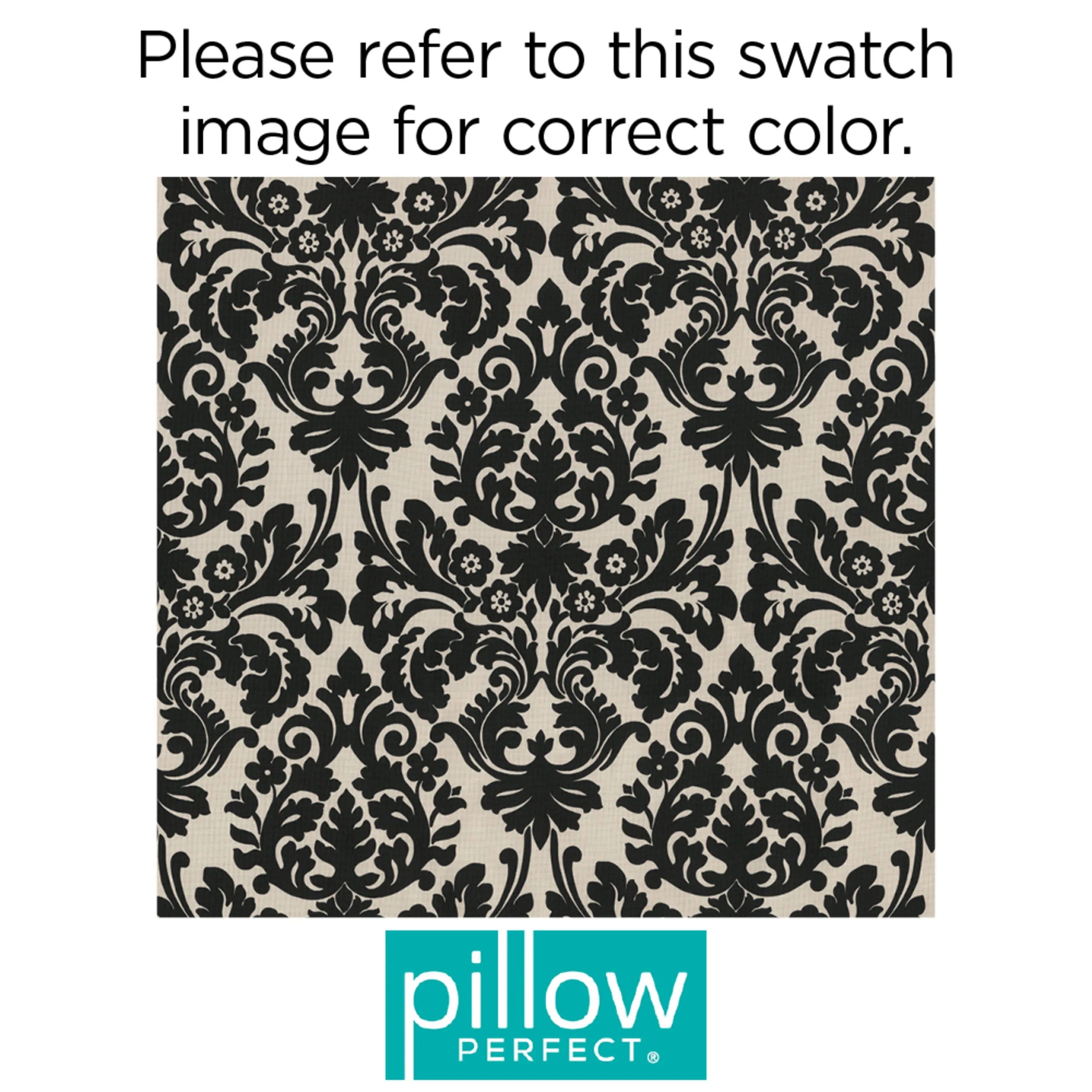 Essence Black/Beige Wicker Seat Cushion (Set Of 2)