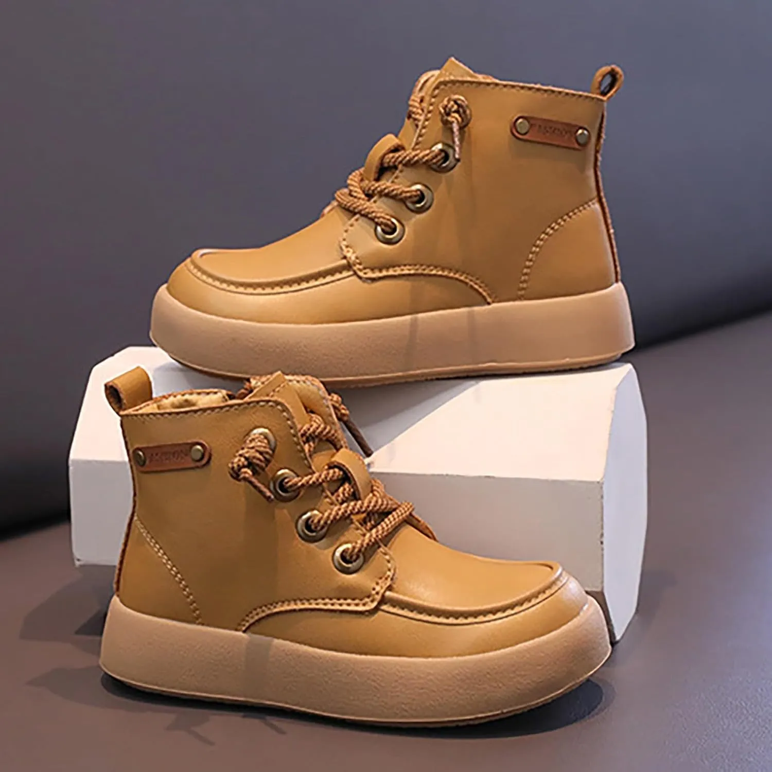 Fashion Fall and Winter Children's Flat Non Slip Boots Side Zipper Comfortable Boots Winter for Kids