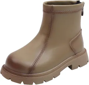 Fashion Spring and Autumn Children's Boots Boys' and Girls' Ankle Boots Thick Soles Non Slip Toddler Girl Western Boots