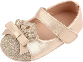 First Walking Princess Walking Leather Soft Shoe Shoe Toddler First Kids Crown Girls Glitter Kids Sneakers