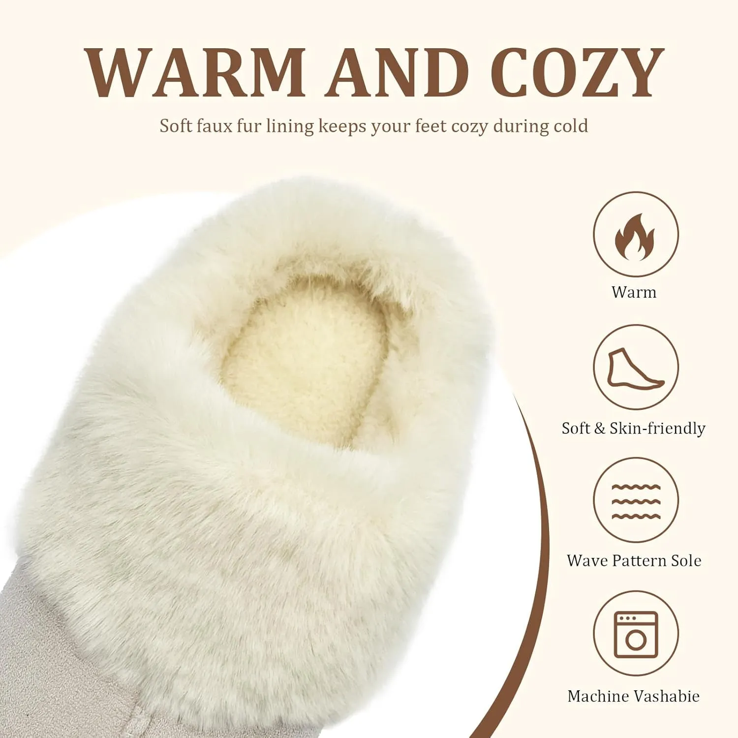 Fuzzy House Slippers for Kids Girls boys Soft Plush Platform House Shoes Memory Foam Warmth Slip-on Slippers Indoor Outdoor Big Kid