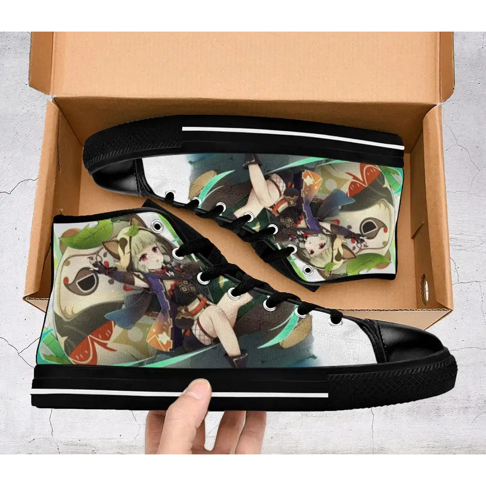 Genshin Impact Sayu Shoes High Top Sneakers for Kids and Adults