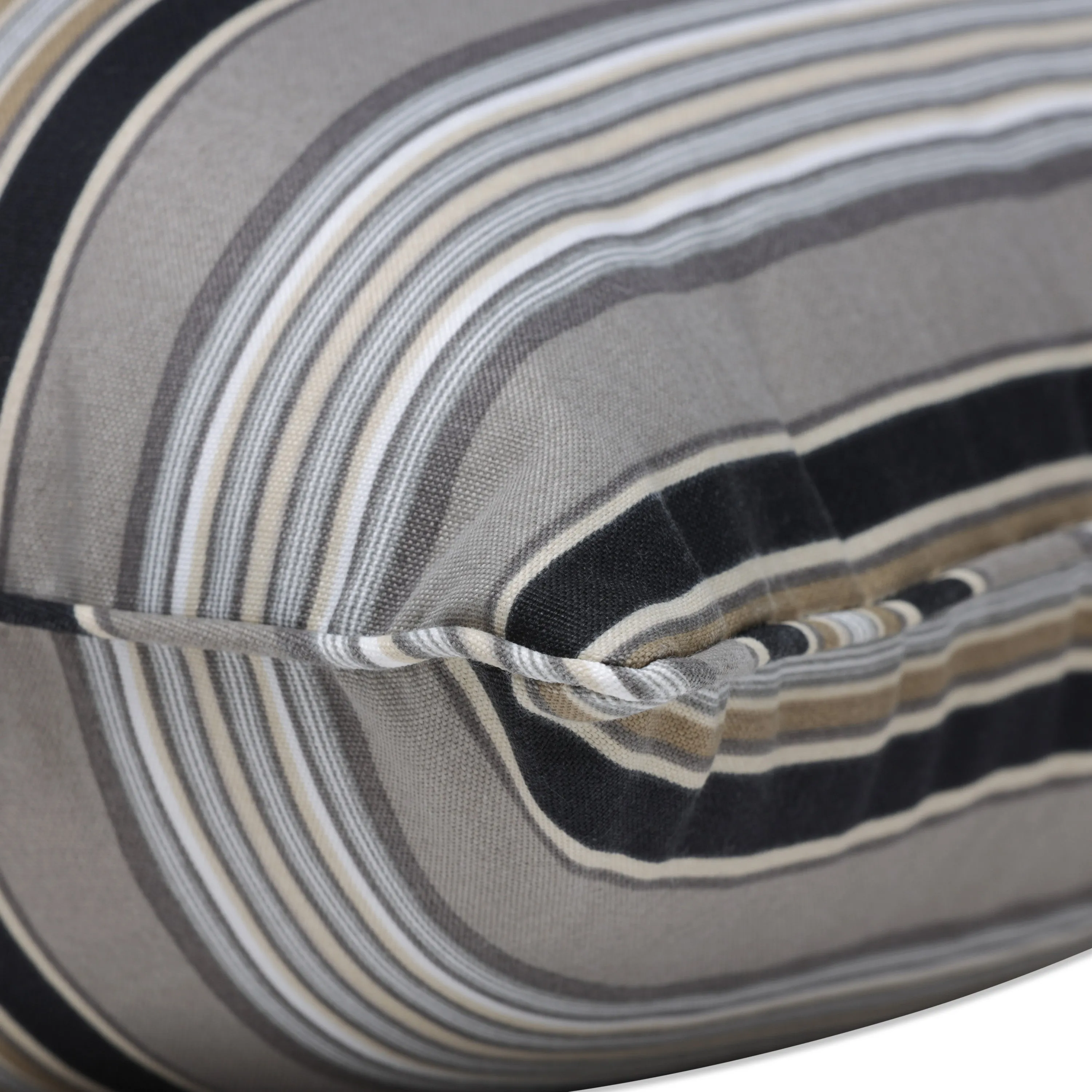 Getaway Stripe Black Rectangle Throw Pillow (Set Of 2)