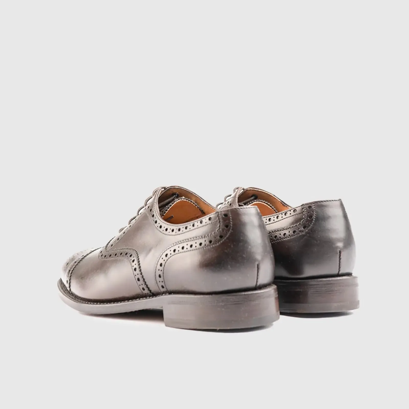 Goodyear Welt Oxford Strait Toe Cap With Punch 6870 Brown