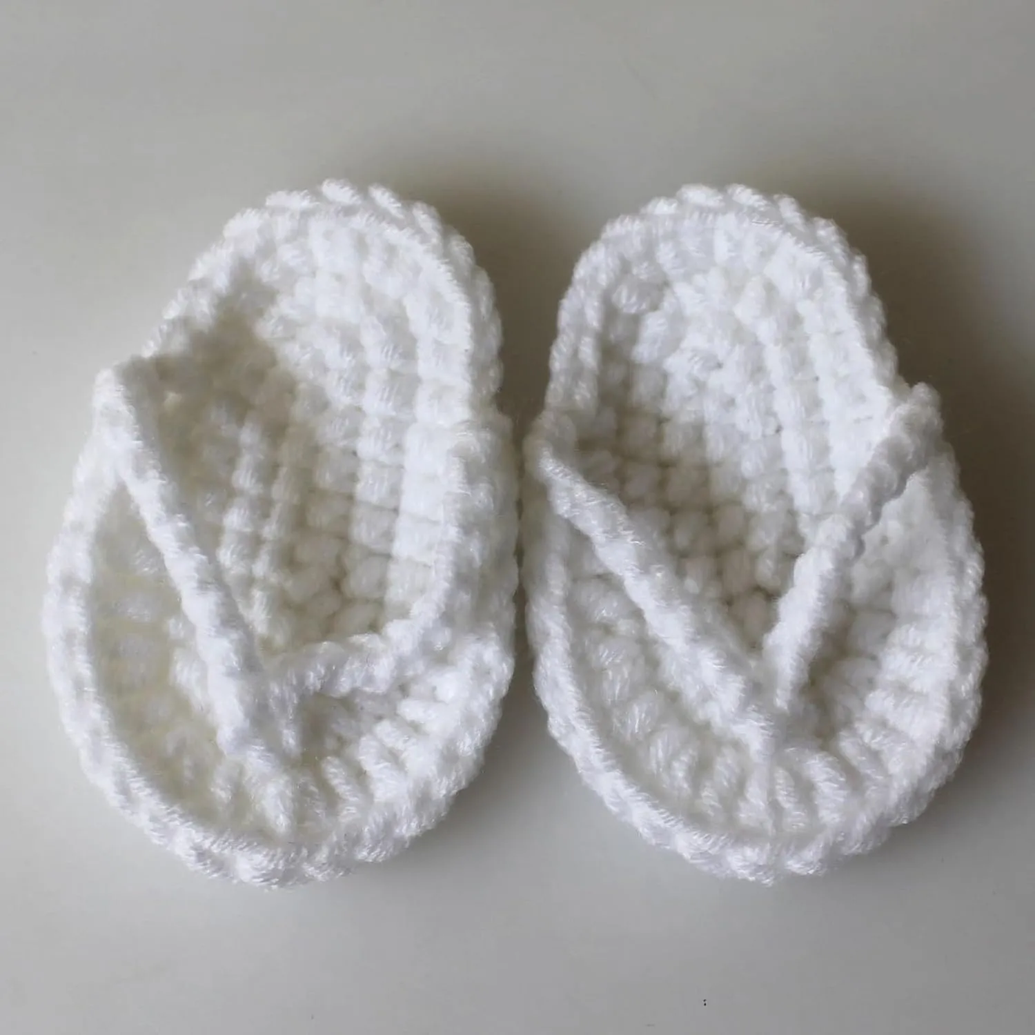 Handmade Crochet Baby Girl Sandals Flip Flops Booties Shoes Cute Knitted Slippers Photo Slides for Newborn Infant
