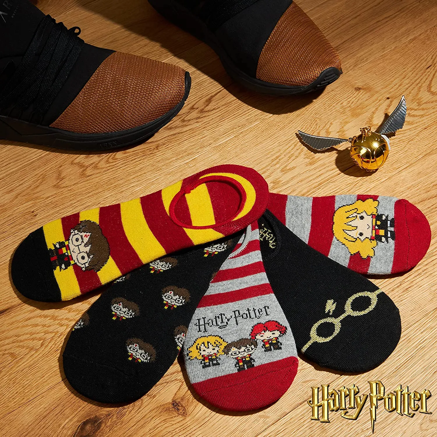 Harry Potter 5 Pairs Invisible Socks, No Show Socks Harry Potter Gifts