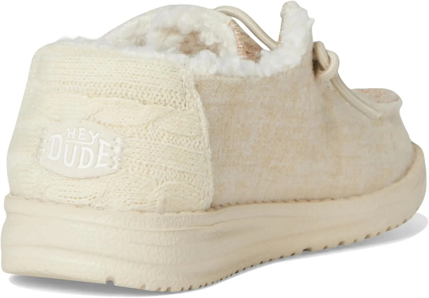 Hey Dude Kids Wendy Brushed Cozy (Toddler) - Loafers for Kids - Canvas Upper - Cotton Lining - Elastic Laces