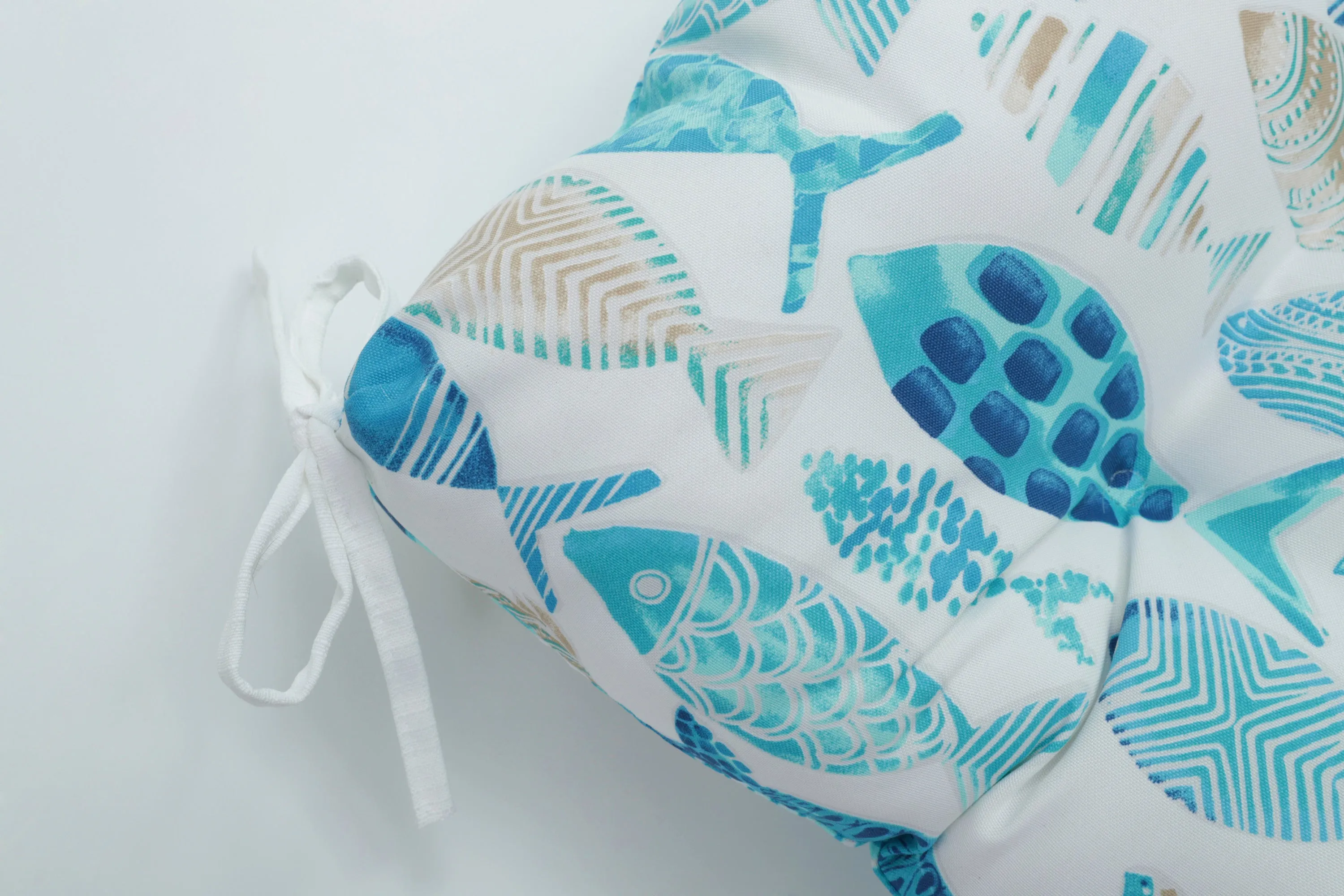 Hooked Seaside Blue 48" Blown Bench