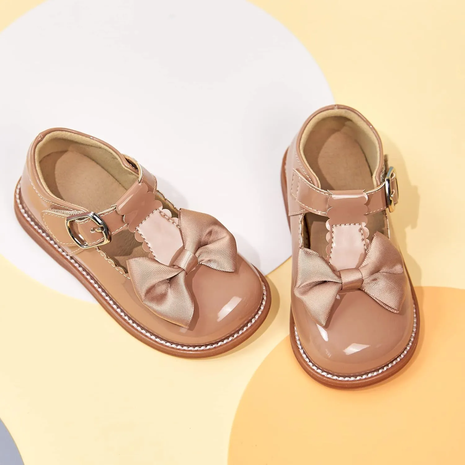 Kiderence Toddler Little Girl Mary Jane Dress Shoes School Oxford for Girls Flats