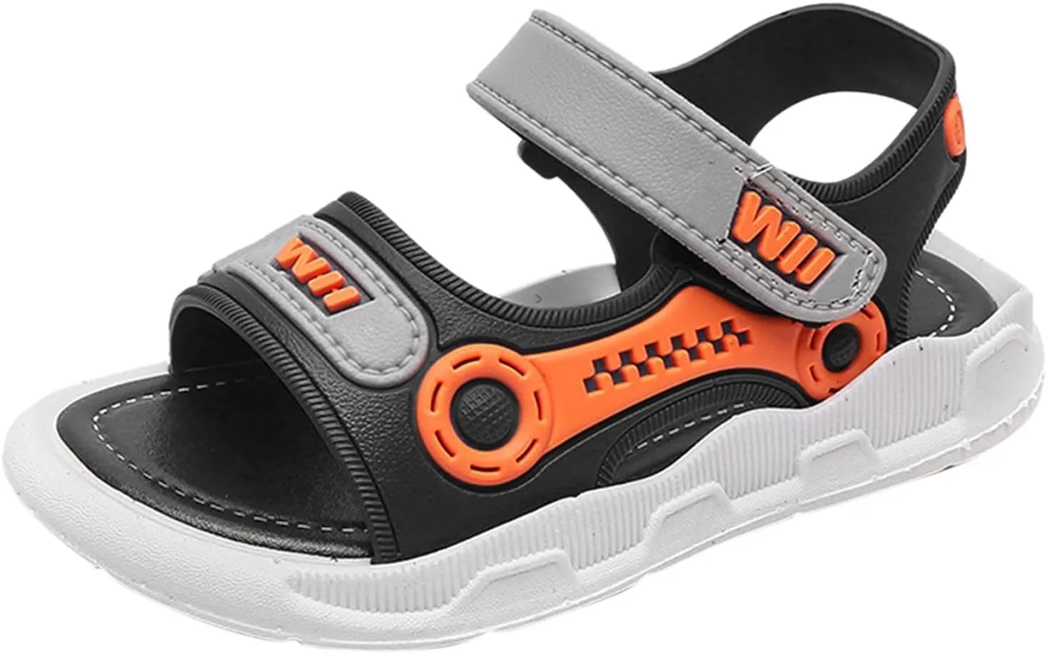 Kids Beach Sandal Lightweight Breathable Open-Toe Shoes for Boys and Girls Non-Slip Adjustable Straps Toddler Clogs