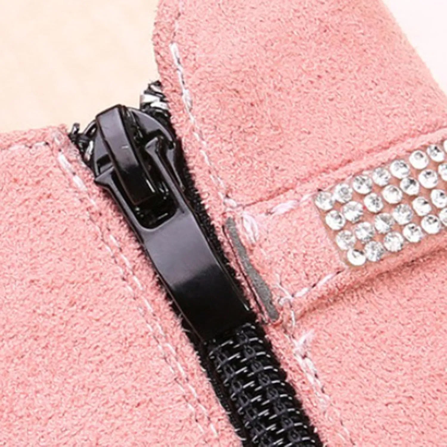 Kids Girls Low Heel Ankle Boots Side Zipper Slip On Dress Shoes Fall Winter Outdoor Casual Booties School Shoes